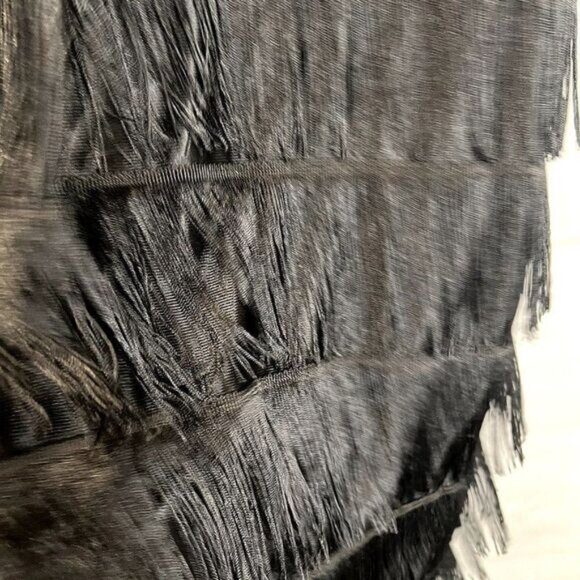 Women's Fashion Flapper Layered Fringe Dress‎ with Sequin Neckline - Picture 6 of 6